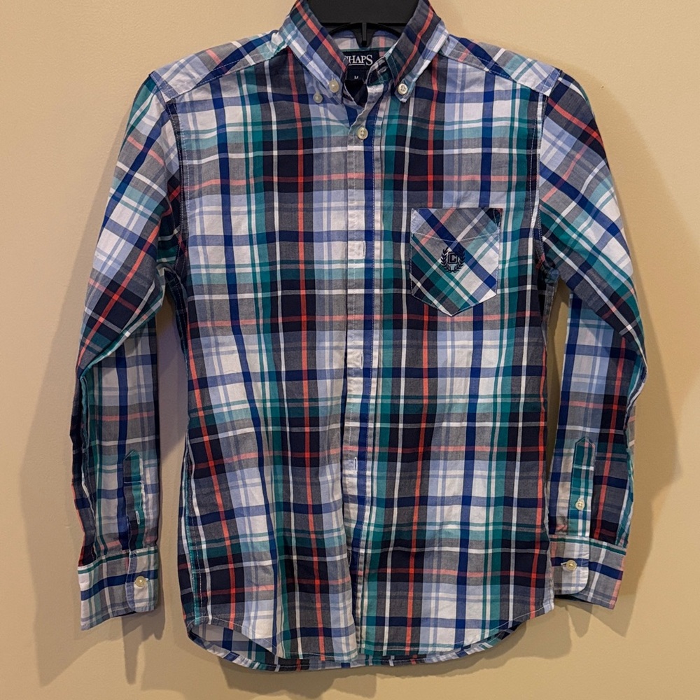 Chaps Multicolor Plaid Casual Shirt